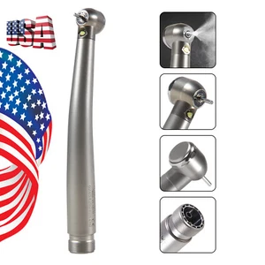 Dental E-generator LED Push Button High Speed Handpiece 2 holes US stock - Picture 1 of 24
