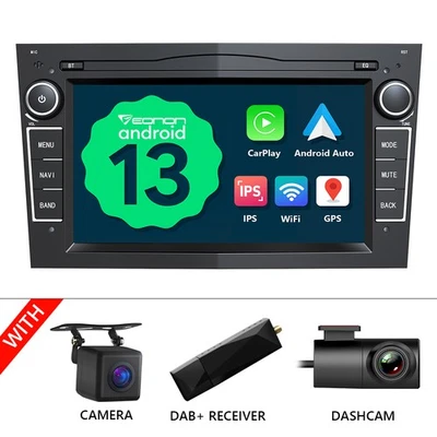 DAB+ Für Opel Corsa C/D Zafira B Astra H Android 13 Apple CarPlay Autoradio NAVI