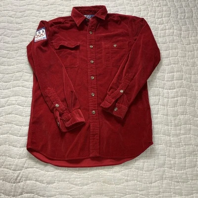 Polo Ralph Lauren Team USA Shirt Mens Small Red Corduroy Vancouver 2010 Olympics - Image 1 of 4