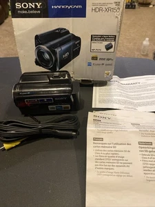Videocámara Sony HDR-XR150 120 GB con batería y cables Av, caja Carl Zeiss - Imagen 1 de 13