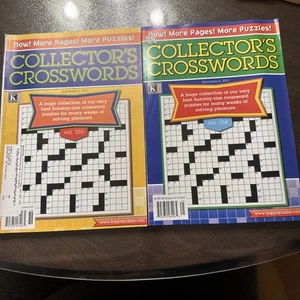 2 BOOKS KAPPA COLLECTOR'S CROSSWORDS PUZZLES VOL 358 & VOL 355New - Bild 1 von 4