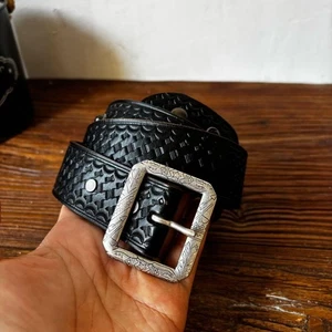 RRL Ralph Lauren geflochtener Ledergürtel W38 Double RL Vintage Style geflochten - Bild 1 von 12