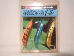 RAPALA by NORMARK ~ FINNISH WEEDLESS MINNOW SPOON KIT ~ 3 PACK ~ BRAND NEW! - Picture 1 of 2