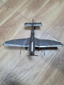 Metall Kunst Deko Flugzeug JU 87 Handarbeit STEEMO  / STUKA - Bild 1 von 6