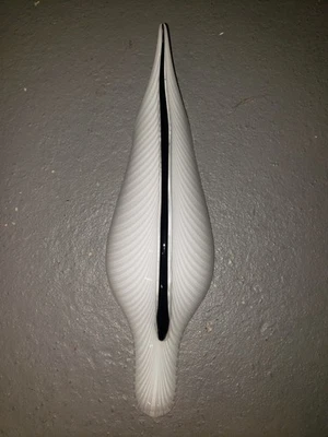 1 Araña Veneciana Murano Piezas de Repuesto Hoja Vidrio Curvado Blanco Lilly 15" Foto 1 de 3