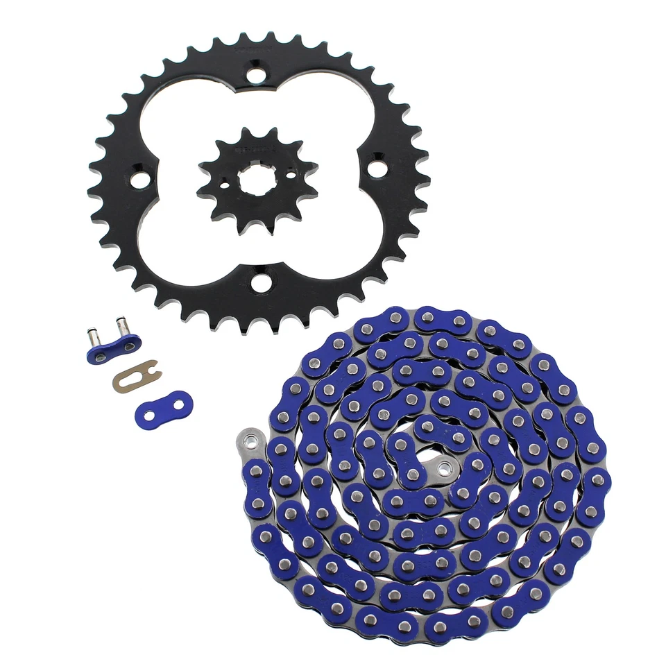 2008 Honda Sportrax 300EX TRX300EX без уплотнительного кольца синяя цепь и черная звездочка 12/36 - Изображение 1 из 1