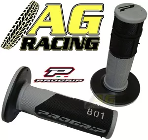 Pro Grip Progrip 801 Grips Grey Black Motocross Enduro KTM EXCF SX-F SMR EXC-R - Picture 1 of 1