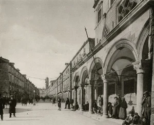 c1910 Collotype C.M. Ivekovic, Stradone, Stradun, Ragusa-Dubrovnik, Kroatien - Bild 1 von 2