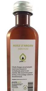 Huile végétale d' ARGAN 250ml pressée à froid 100% PURE PURESPA by PURENAIL