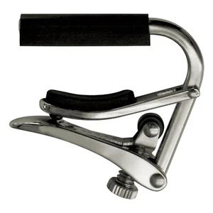 Shubb C5 Polished Nickel Capo for Banjo/Mandolin, NEW ROLLER DESIGN - Picture 1 of 3