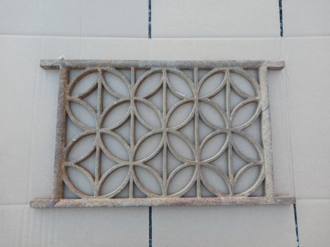 Antique Cast Iron Panel 24"x 16" for Railing/Fence/Window Cover
