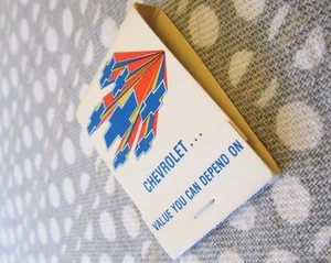 Original Chevrolet Matchbook Flying Bowties New Old Stock 60s Great Mancave Art - Bild 1 von 11