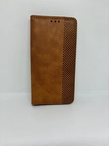xincenter leather wallet case shockproof compatible with galaxy s10 brown - Picture 1 of 3