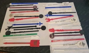 Vintage Swizzle Sticks Lot Of 31 Travel Clubs Hotel Various Themes Drink Barware - Picture 1 of 15
