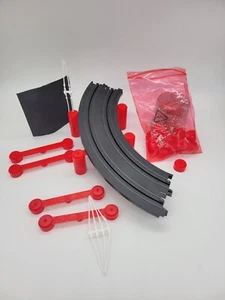 Auto World NEW RED 30 Pillars; 6 Beams; 12 Flag Poles Compatible with Tomy, AFX - Picture 1 of 7