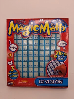Magic Math Division Machine Learning Educational Game Blue Vintage In Box - Image 1 of 4