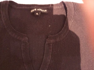 LADIES BLACK JUMPER X/L FITS SIZE 16 3/4 SLEEVES RIBBED - Picture 1 of 2