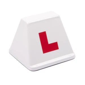 Lettercraft SOM 12 White - Magnetic Driving School Instructor Roof Sign Free P&P - Picture 1 of 2