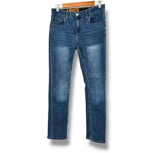 Levis 510 Jeans Slim Fit Stretch Adjustable Waist Dark Wash Kids Size 18 - Picture 1 of 8