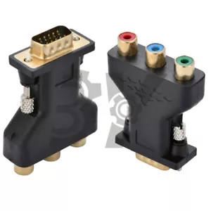 1X Componente RCA YUV YPbPr Video a VGA Estilo D-sub HD 15 pines Adaptador de Video - Imagen 1 de 3