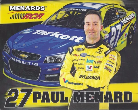 2016 PAUL MENARD "TARKETT" #27 NASCAR SPRINT CUP SERIES POSTCARD Cover
