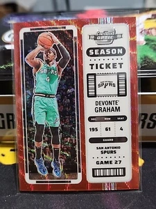 2022-23 Panini Contenders Optic Tmall Red Wave Prizm Devonte' Graham #59 - Picture 1 of 2