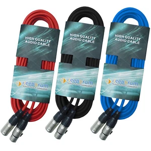 Cable keepdrum DMX 10m 3 polos cable de luz XLR rojo azul negro - Imagen 1 de 5