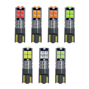 10X T10 LED Wedge White Ice Blue Yellow Blue 168 194 Car Interior 3030 10-Bulbs - Bild 1 von 16