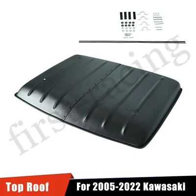 FOR 2005-2022 KAWASAKI MULE 610 600 SX 4X4 BLACK HARD TOP ROOF KAF600-005B Foto 1 de 4
