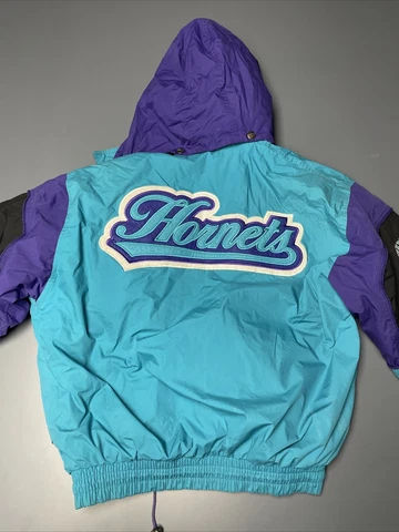Vintage 90s NBA Charlotte Hornets Jacket Adult Large - Nutmeg Campri Cover