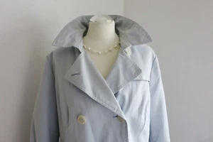 THOM by THOMAS RATH Edler Trenchcoat Mantel Trench Frühjahr hellblau 44 *NEU* - Bild 1 von 16