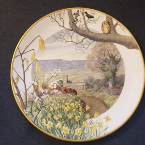 PETER BANETT LIMITED EDITION PLATE 1979 FRANKLIN A COUNTRY CHURCH IN MARCH - Picture 1 of 2
