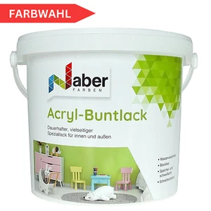 2,5 L Acryl-Buntlack, Möbellack, Spielzeugfarbe, Holzlack, RAL Farbwahl - Matt - Bild 1 von 190