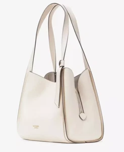 Kate Spade NY Knott Leder große Schultertasche Handtasche - cremefarben - Einzelhandel 398 $ - Bild 1 von 8