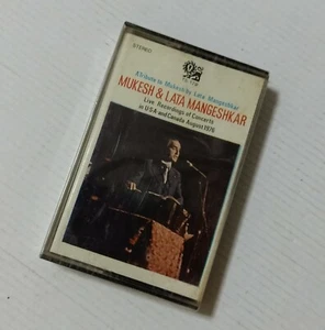 RARE CASSETTE MUKESH & LATA MANGESHKAR LIVE CONCERTS IN USA,CANADA A TRIBUTE - Picture 1 of 6
