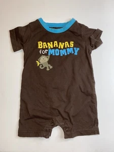 Carter’s Romper/Bodysuit ~ Bananas for Mommy Baby Boy size 6 Months - Picture 1 of 12