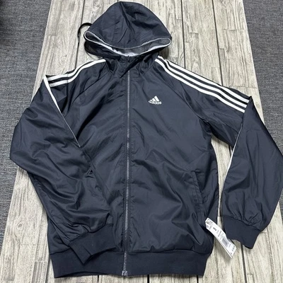 NWT Adidas Balance Jacket Reversible Size Small Black Gray  - Image 1 of 4