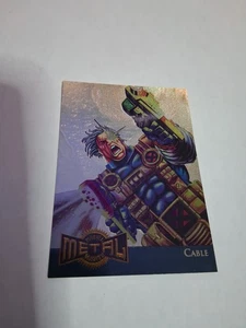 1995 Fleer Marvel Metal Gold Blaster Cable #1 Nice - Bild 1 von 2