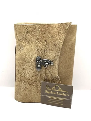 Leather Bound Vintage Journal for Women Men Book of Shadow Lock Made In USA - Image 1 of 3