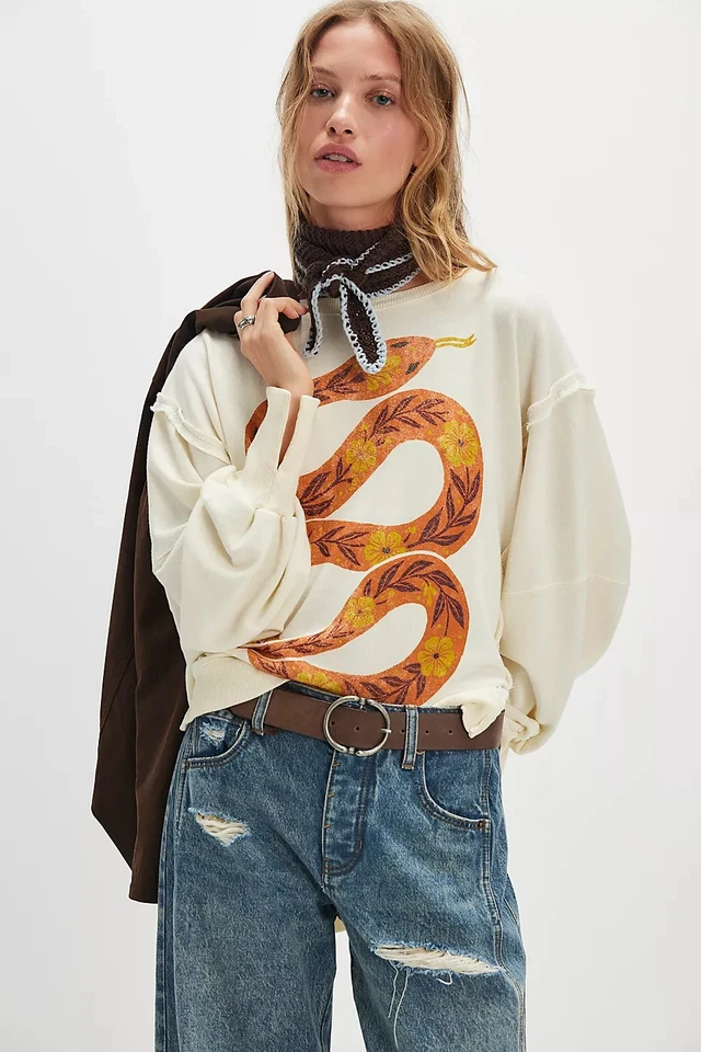 Free People - We The Free Graphic Camden Pullover #85381887 - Image 1 of 1