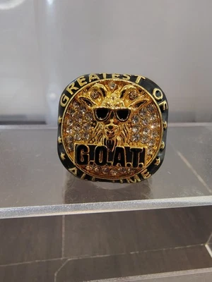 NEW ~ G.O.A.T. Championship Ring ~ Cosplay ~ Fantasy Football / Rec Leagues - Image 1 of 4