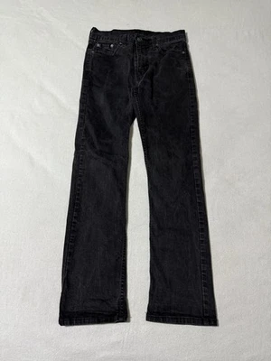 Levis 527 Jeans Mens 28x29 Black Bootcut Dark Wash Denim - Image 1 of 4