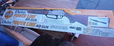 Rifle Daisy Powerline 881 de colección, mira en caja original, no probado Foto 1 de 4