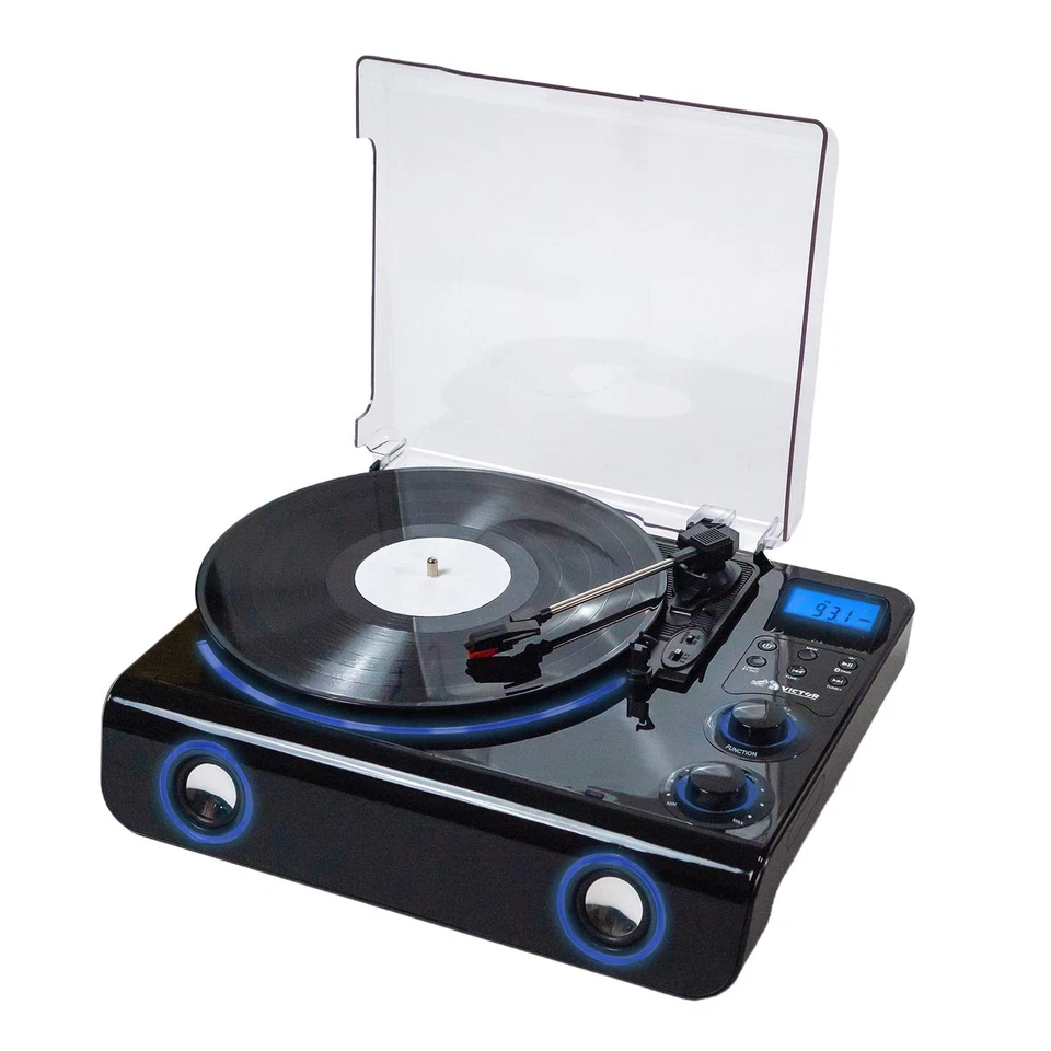 Victor Beacon 5-In-1 Turntable System VHRP-1200-BK