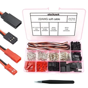 40 Sets Servo Plug Male Female Connector Crimp Pin Cable Kit Compatible JST S... - Picture 1 of 5
