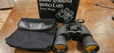 Binolux 10x50 Binoculars Porro Prism Rubber  Armoured - Image 1 of 4