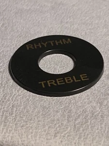 USA Seller~Black Selector Switch Plate for Epiphone Gibson Treble and Rhythm - Picture 1 of 2