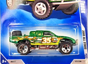 2008 1:64 Hot Wheels All Stars Toyota Baja Truck Metallic Green 071/196 - Picture 1 of 6