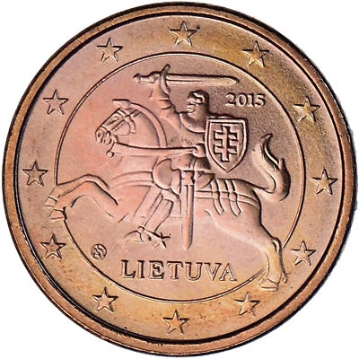 [#1182990] Lithuania, Euro Cent, 2015, MS, Copper Plated Steel, KM:205 - Image 1 of 2
