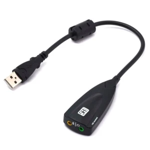 External USB Sound Card 7.1 Adapter 5HV2 USB To 3D CH Sound Antimagnetic - Picture 1 of 7
